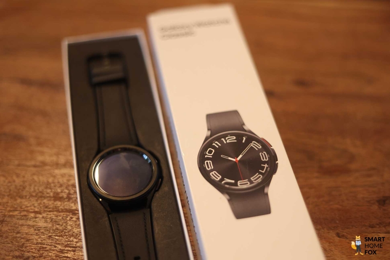 Крупный план часов Galaxy Watch 6 (Classic).